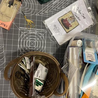 Bag of fall fabric and crafting