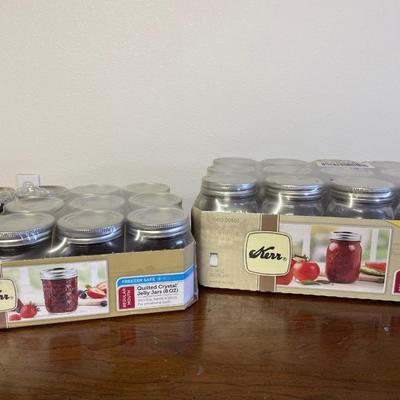 Canning jars new in plastic