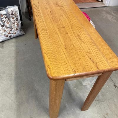 Oak sofa table