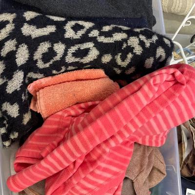 3 totes of clothes