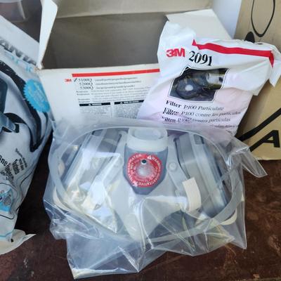 Lot of Respirator Facepiece Advantage 200ls, 3M 5100Q ,Aure MSA Mask