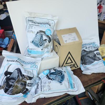 Lot of Respirator Facepiece Advantage 200ls, 3M 5100Q ,Aure MSA Mask