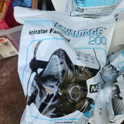 Lot of Respirator Facepiece Advantage 200ls, 3M 5100Q ,Aure MSA Mask