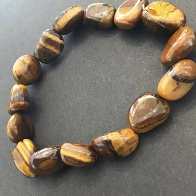 Tigers eye stone stretch bracelet