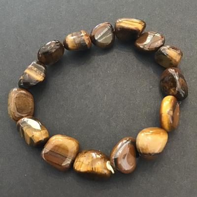 Tigers eye stone stretch bracelet