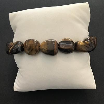 Tigers eye stone stretch bracelet