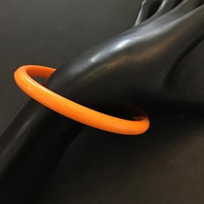 Orange bangle bracelet