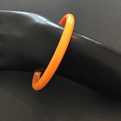 Orange bangle bracelet