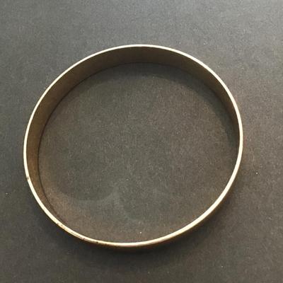 Gold tone bangle bracelet