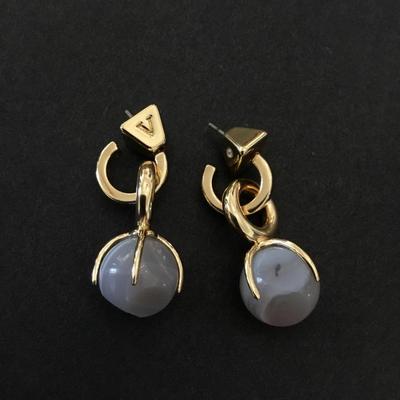 Beautiful high end gemstone dangle earrings very nice