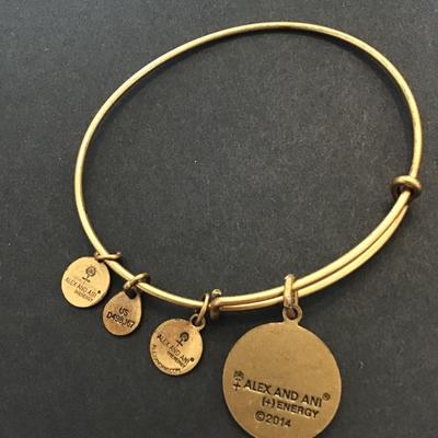 Gold tone Alex and Ani bracelet