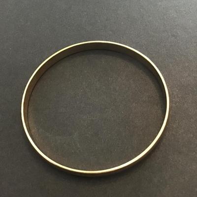 Gold tone bangle bracelet