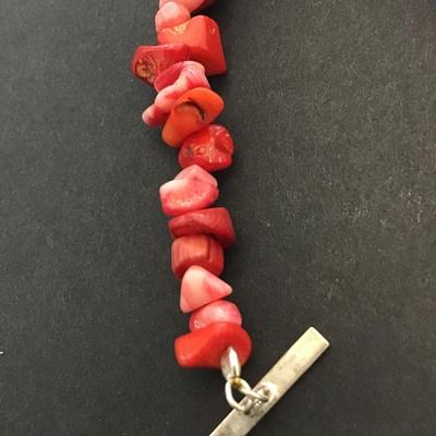 Vintage coral type bracelet 925