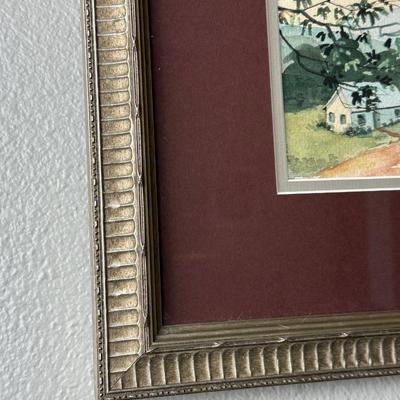 Framed Original Watercolor by Allan Forbes