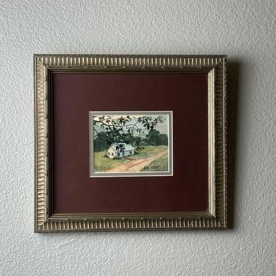 Framed Original Watercolor by Allan Forbes