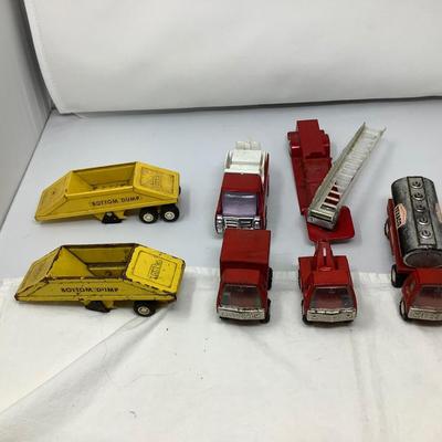 Sale Photo Thumbnail #94: 3 Texaco Buddy L, Coke Buddy L, 2 Yellow Tonka’s, Fire Truck.