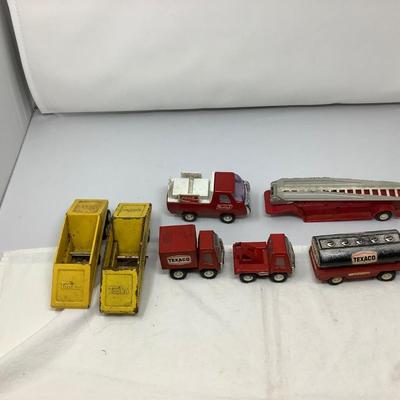 Sale Photo Thumbnail #91: 3 Texaco Buddy L, Coke Buddy L, 2 Yellow Tonka’s, Fire Truck.