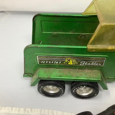 Sale Photo Thumbnail #101: Nylint Truck and Horse Trailer, Car Caddy,Tractor with Tiller
