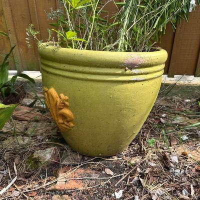 Large Painted Terracotta Pot