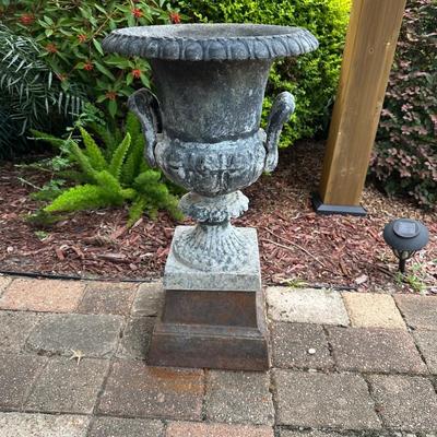 Large Metal Plant Urn
