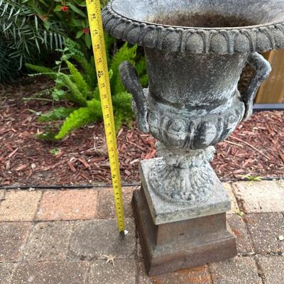 Large Metal Plant Urn
