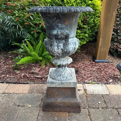 Large Metal Plant Urn