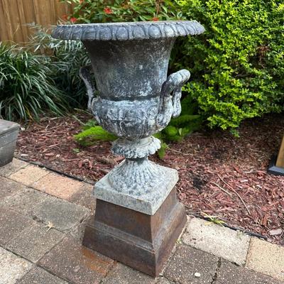 Large Metal Plant Urn