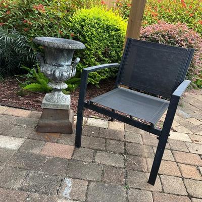 Large Metal Plant Urn