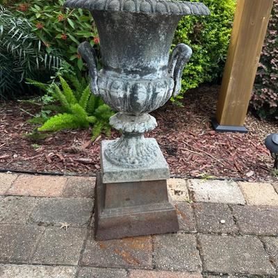 Large Metal Plant Urn