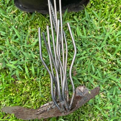Handmade Metal Egret Yard Art (see details)