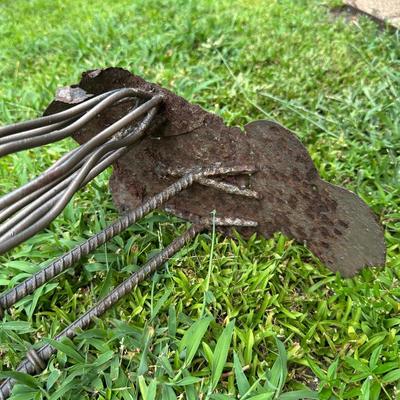 Handmade Metal Egret Yard Art (see details)