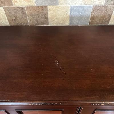 Dark Wood Media Console / Storage Cabinet