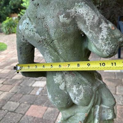 Classical Terracotta Maiden with Urn on Stand (see details)