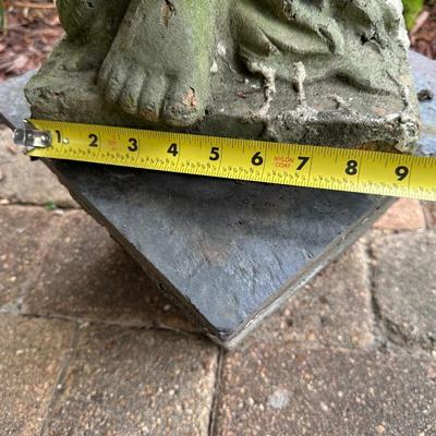 Classical Terracotta Maiden with Urn on Stand (see details)