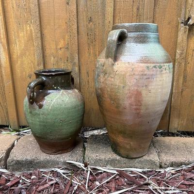 Handcrafted Vintage Olive Jars (see description)