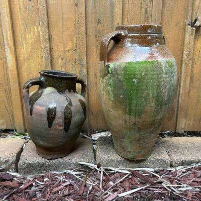 Handcrafted Vintage Olive Jars (see description)
