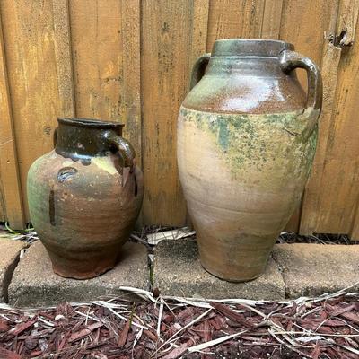 Handcrafted Vintage Olive Jars (see description)
