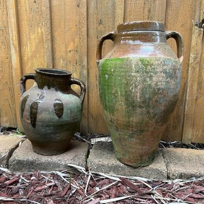 Handcrafted Vintage Olive Jars (see description)