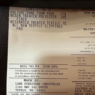 Pair of Lane Furniture Leather Recliners
