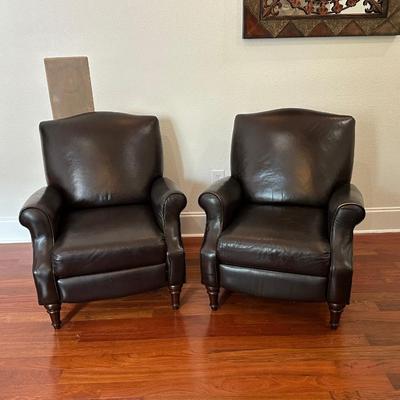 Pair of Lane Furniture Leather Recliners