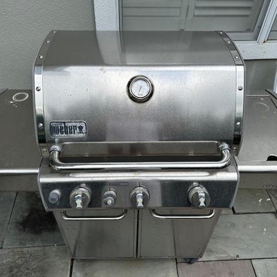 Stainless Weber BBQ Pit Natural Gas (see details)