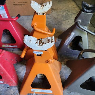 Lot of 6 Car Jack Stands