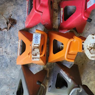 Lot of 6 Car Jack Stands