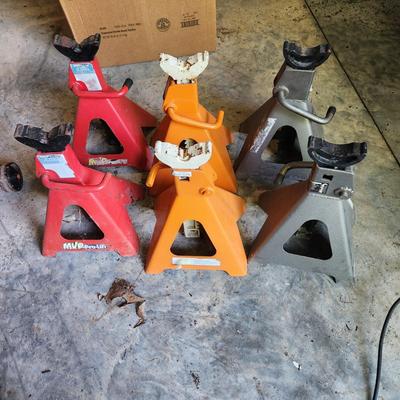 Lot of 6 Car Jack Stands