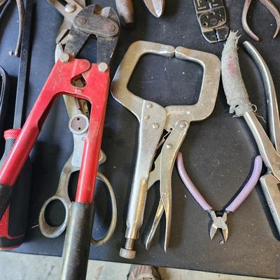 Table Top Lot of Tools