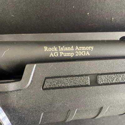 Sale Photo Thumbnail #178: MANUFACTURER: Rock Island Armory
FAMILY: All Generation Series
MODEL: All Generation Pump Shotgun
TYPE: Shotgun
ITEM GROUP: Sporting Pump Shotguns
ACTION: Pump Action
CALIBER/GAUGE: 20 Gauge
FINISH: Matte Black
FINISH TYPE: Black
STOCK: Synthetic