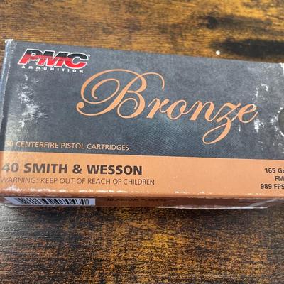 Sale Photo Thumbnail #252: PMC Ammo - Bronze 40 cal S&W (ONE BOX)