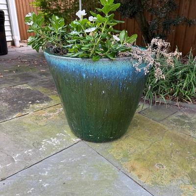 Large Glazed Ceramic Planter