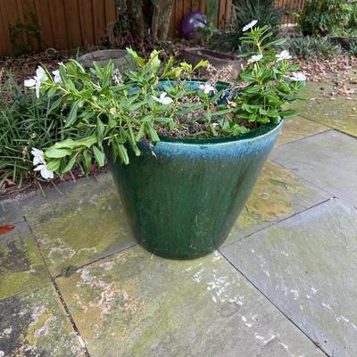 Large Glazed Ceramic Planter