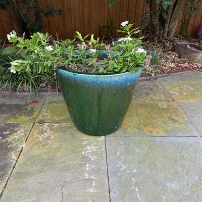 Large Glazed Ceramic Planter